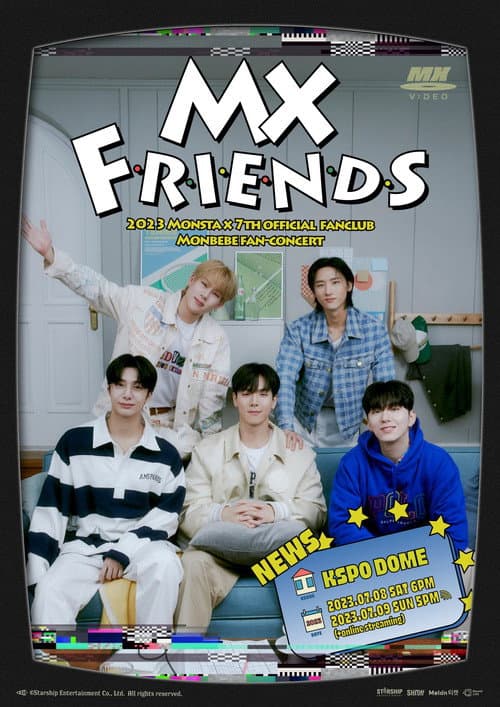 Постер: MX FRIENDS – 2023 MONSTA X 7TH OFFICIAL FANCLUB MONBEBE FAN-CONCERT