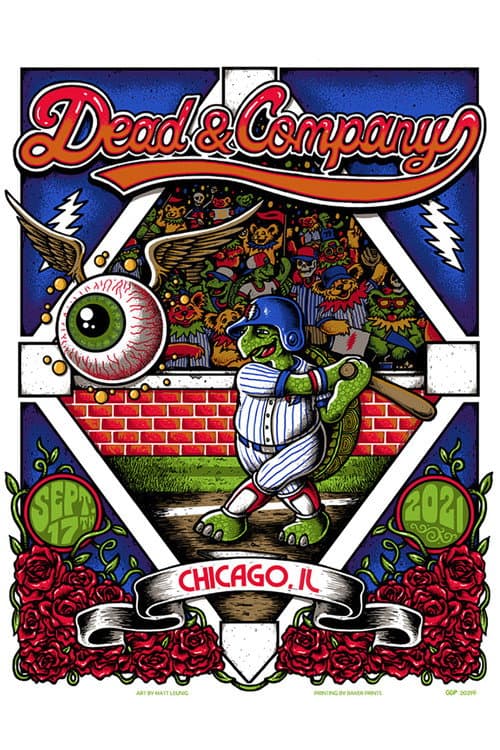 Постер: Dead & Company: 2021-09-17 Wrigley Field, Chicago, IL