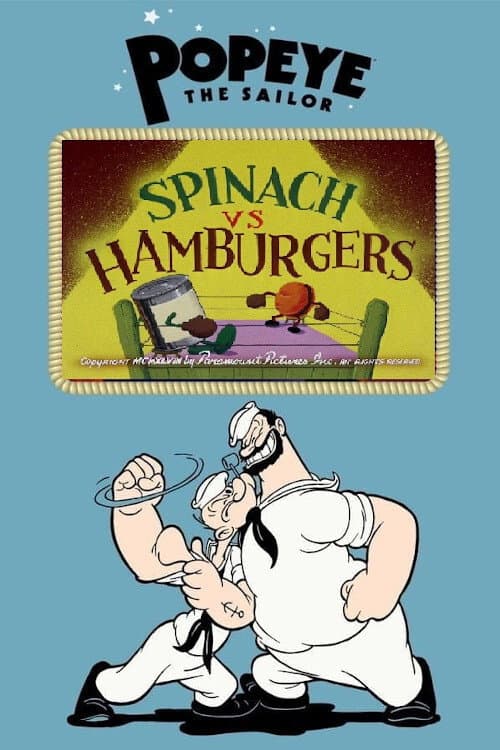 Постер: Spinach vs Hamburgers