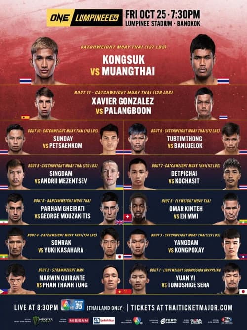 Постер: ONE Friday Fights 84: Kongsuk vs. Muangthai