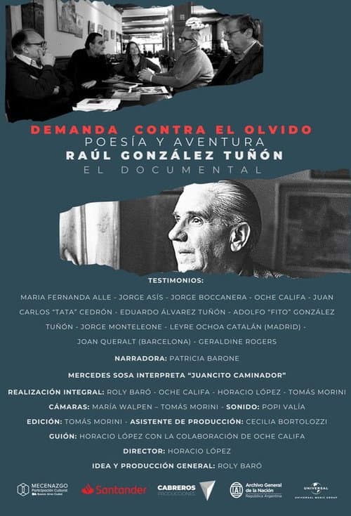 Постер: Demanda contra el olvido