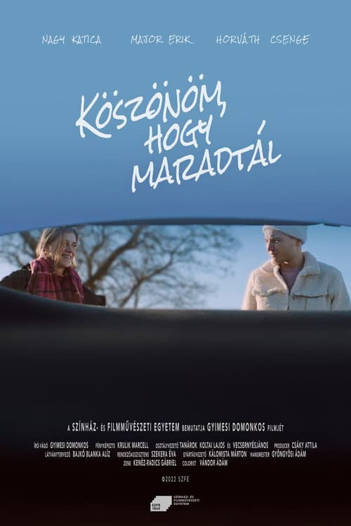 Постер: Köszönöm, hogy maradtál