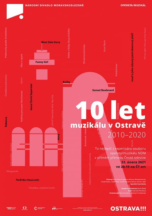 Постер: 10 let muzikálu v Ostravě
