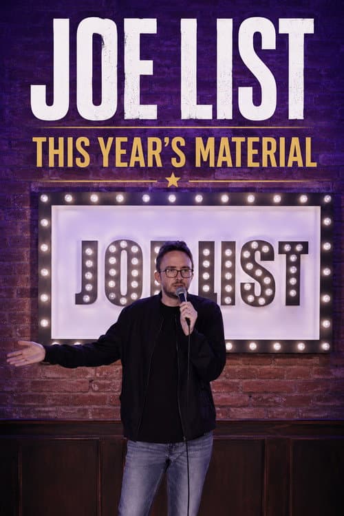 Постер: Joe List: This Year's Material