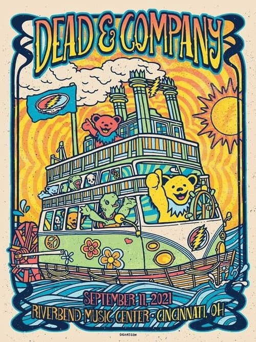 Постер: Dead & Company: 2021.09.11 - Riverbend Music Center, Cincinnati, OH