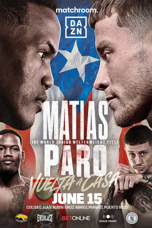 Постер: Subriel Matias vs. Liam Paro