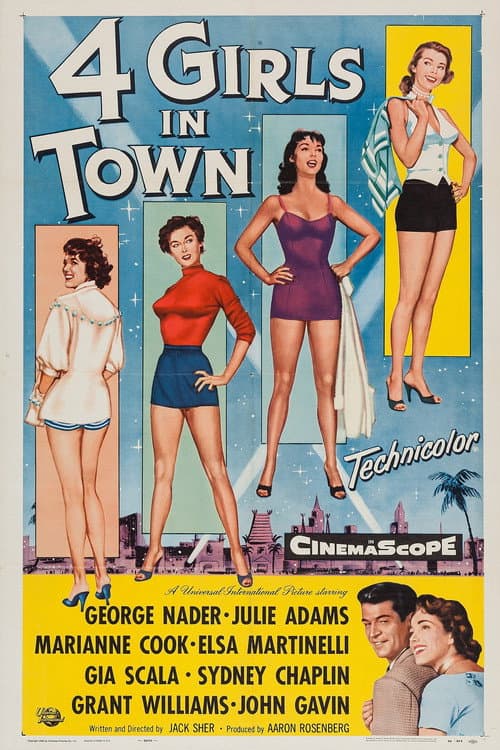 Постер: Four Girls in Town