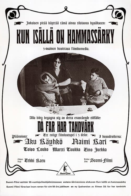 Постер: Kun isällä on hammassärky