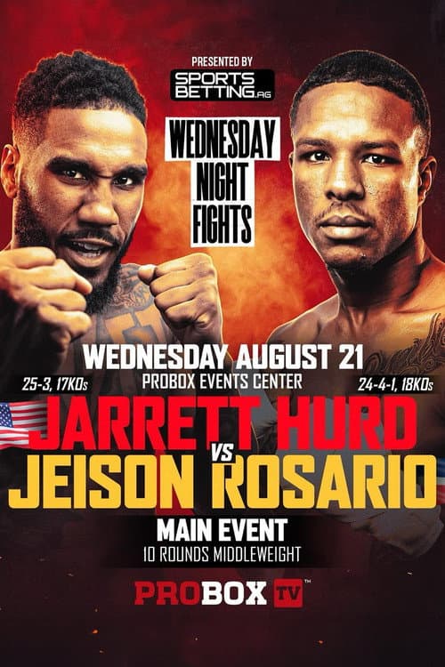 Постер: Jarrett Hurd vs. Jeison Rosario