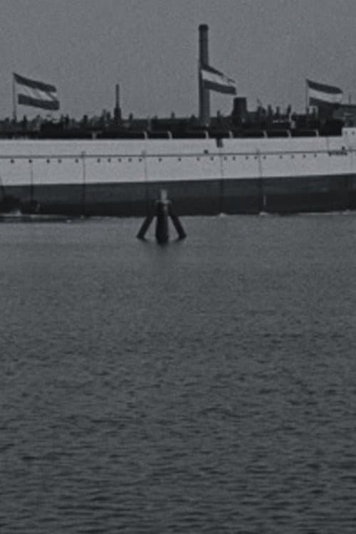 Постер: Te water laten van de 'Koningin Regentes' aan de marinewerf, 1900