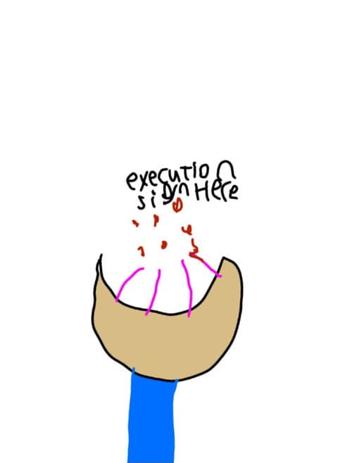 Постер: Execution:sign here