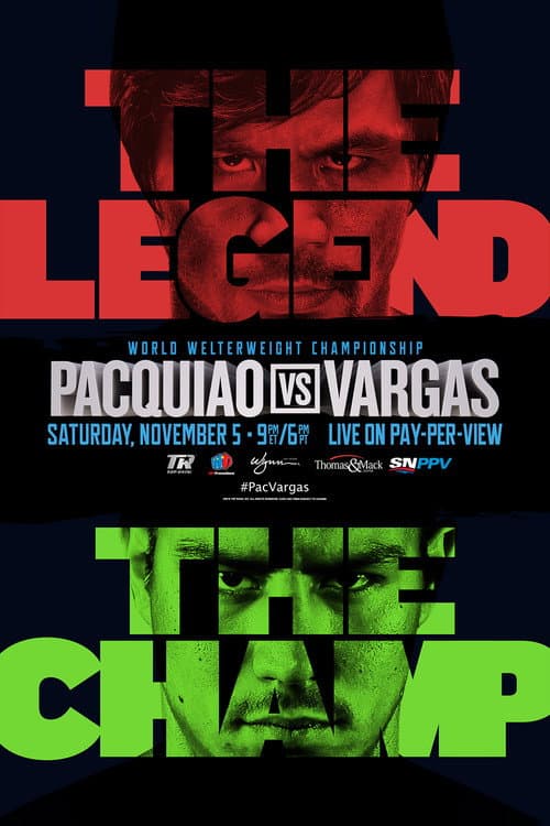 Постер: Manny Pacquiao vs. Jessie Vargas