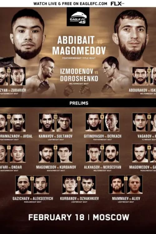 Постер: Eagle FC 45: Gitinovasov vs. Magomedov