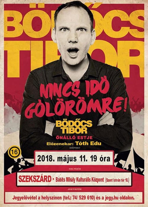 Постер: Bödőcs Tibor: Nincs idő gólörömre