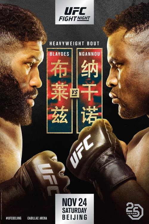 Постер: UFC Fight Night 141: Blaydes vs. Ngannou 2