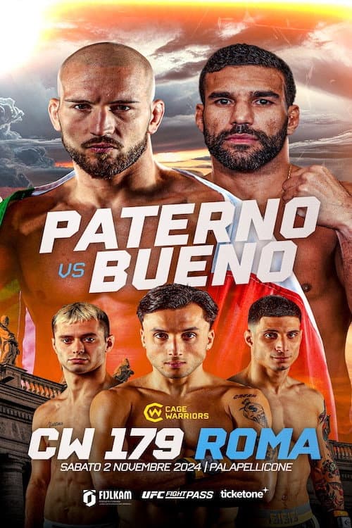 Постер: Cage Warriors 179: Rome