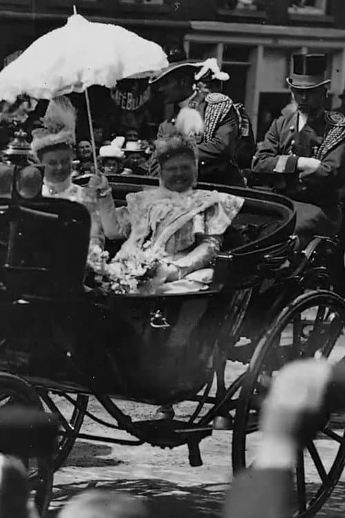 Постер: Feestelijk bezoek van H.M. de koningin Wilhelmina aan Rotterdam