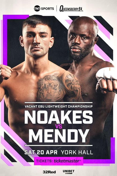 Постер: Sam Noakes vs. Yvan Mendy