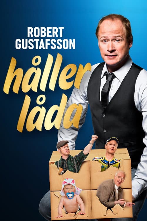 Постер: Robert Gustafsson håller låda