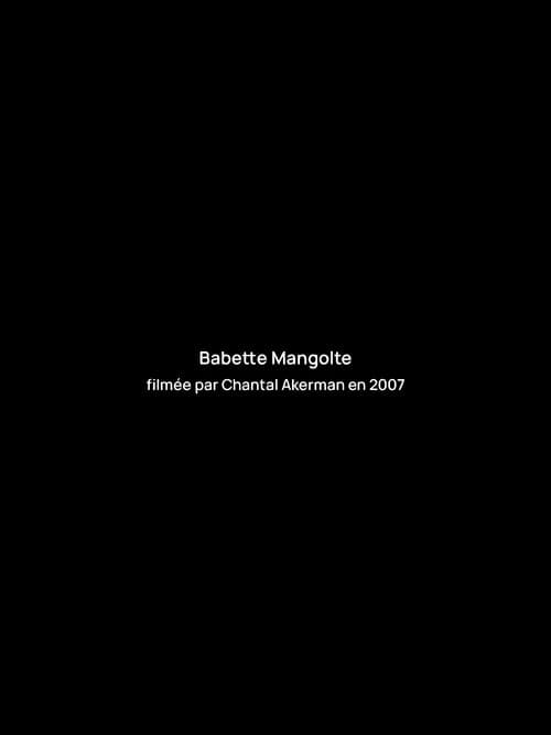 Постер: Entretien avec Babette Mangolte