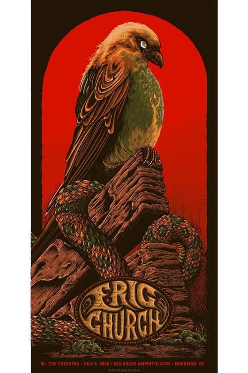 Постер: Eric Church - Live at Red Rocks Amphitheatre 7-08-2026