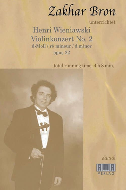Постер: Zakhar Bron unterrichtet Henri Wieniawski, Violinkonzert No. 2