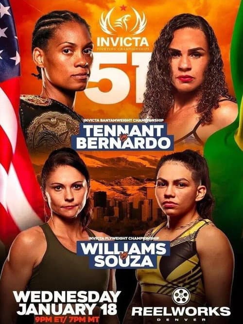 Постер: Invicta FC 51: Tennant vs. Bernardo