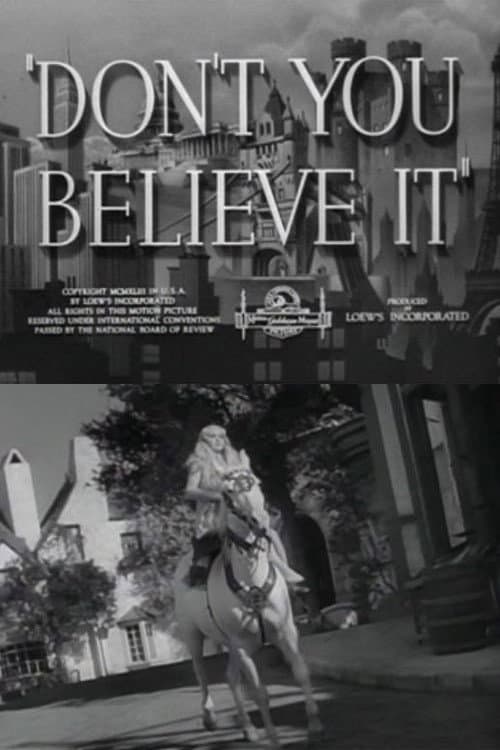 Постер: Don't You Believe It