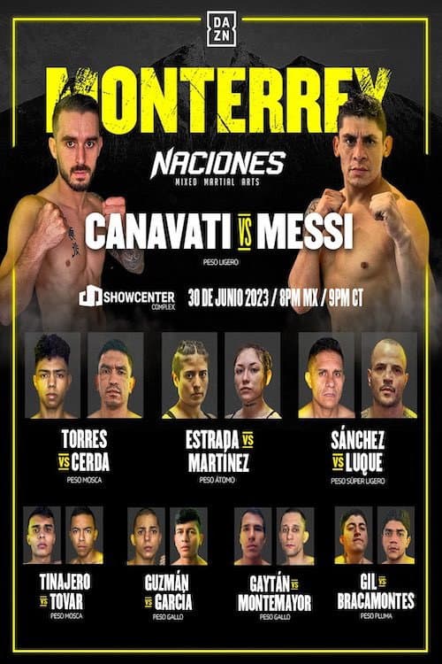 Постер: Naciones MMA 15: Monterrey
