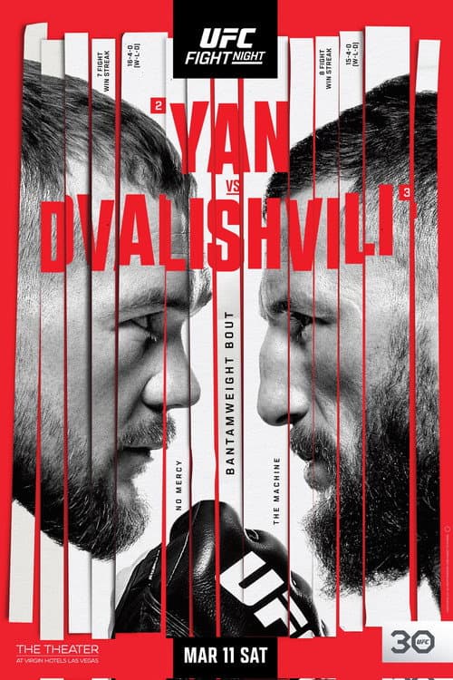 Постер: UFC Fight Night 221: Yan vs. Dvalishvili