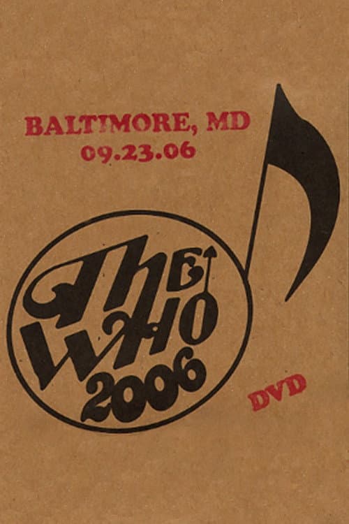 Постер: The Who: Baltimore 9/23/2006