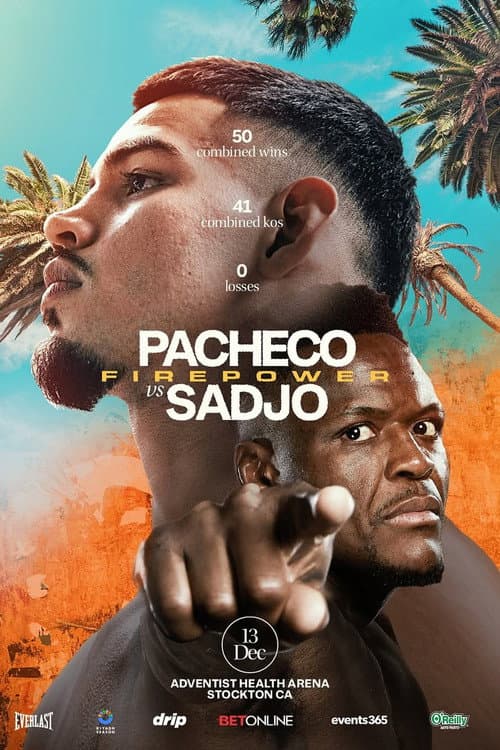 Постер: Diego Pacheco vs. Kevin Lele Sadjo
