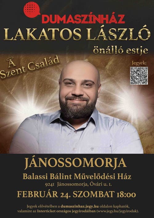 Постер: A szent család - Lakatos László önálló estje