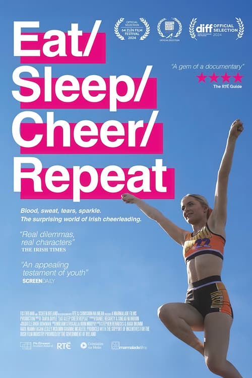 Постер: Eat / Sleep / Cheer / Repeat
