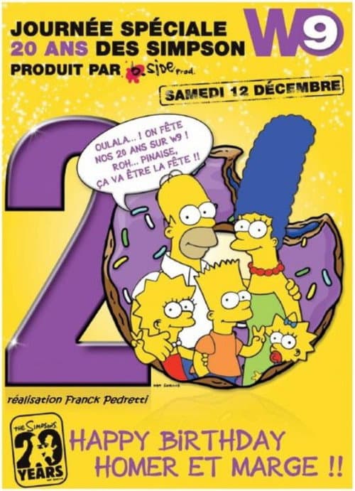 Постер: Les 20 ans des Simpson