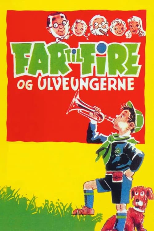 Постер: Far til fire og ulveungerne