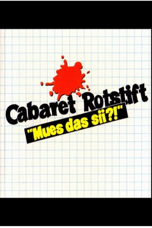 Постер: Cabaret Rotstift Mues das sii