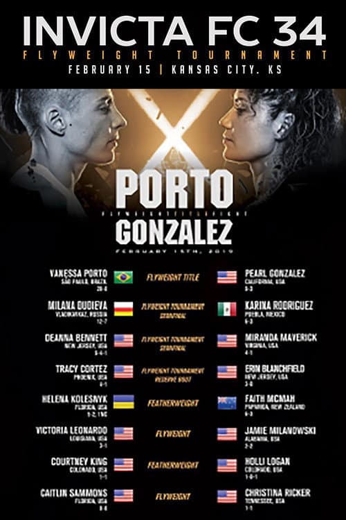 Постер: Invicta FC 34: Porto vs. Gonzalez