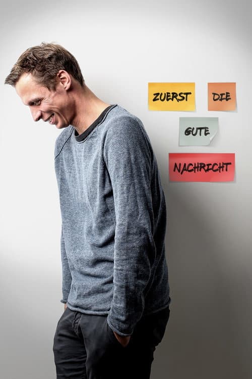 Постер: Klaus Eckel: Zuerst die gute Nachricht
