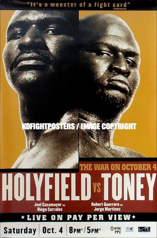 Постер: Evander Holyfield vs. James Toney