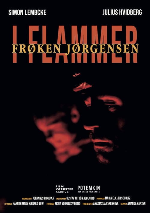 Постер: Frøken Jørgensen i flammer