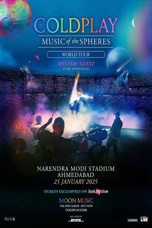 Постер: Coldplay: Music Of The Spheres World Tour - Live at Narendra Modi Stadium/India
