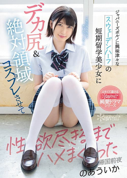 Постер: ジャパニーズポルノに興味津々なスウェーデンハーフの短期留学美少女にデカ尻&絶対領域コスプレさせて性欲尽きるまでハメまくった帰国前夜
