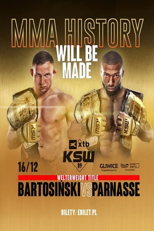 Постер: KSW 89: Bartosinski vs. Parnasse