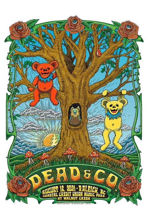 Постер: Dead & Company: 2021-08-16 Coastal Credit Union Music Park at Walnut Creek, Raleigh, NC