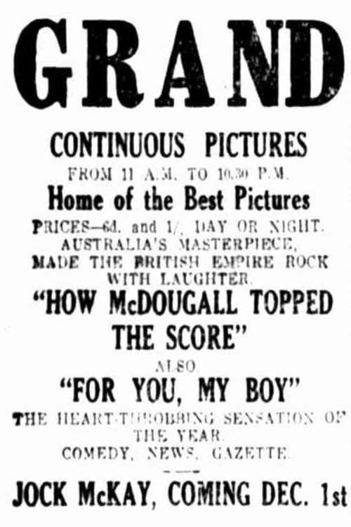Постер: How McDougall Topped the Score