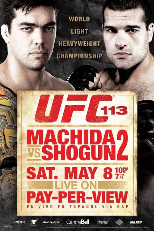 Постер: UFC 113: Machida vs. Shogun 2