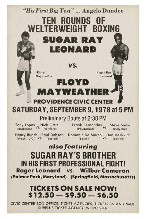 Постер: Sugar Ray Leonard vs. Floyd Mayweather Sr