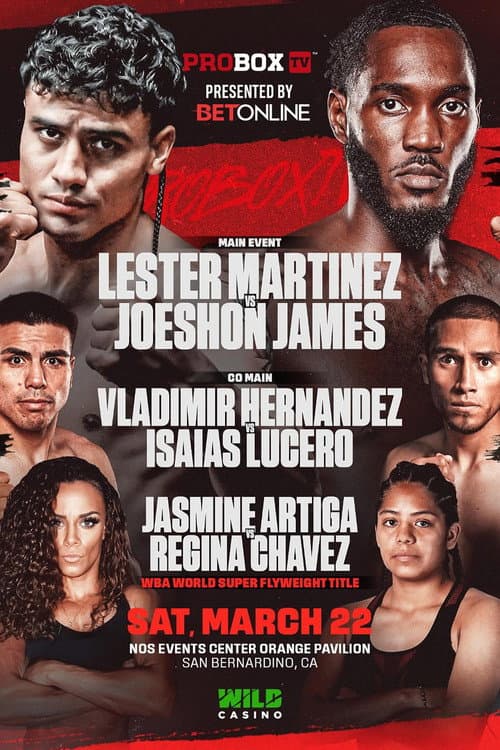 Постер: Lester Martinez vs. Joeshon James