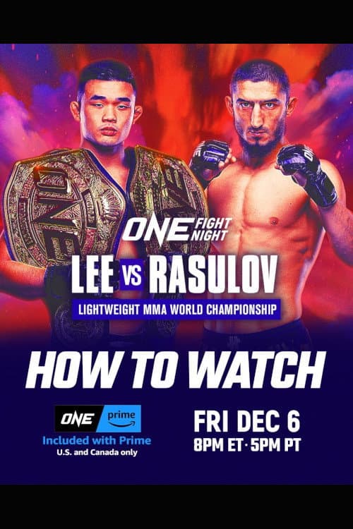 Постер: ONE Fight Night 26: Lee vs. Rasulov